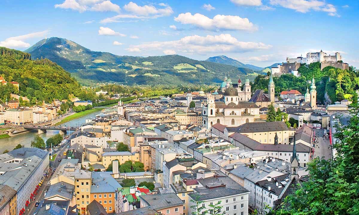 Blick über die Stadt Salzburg